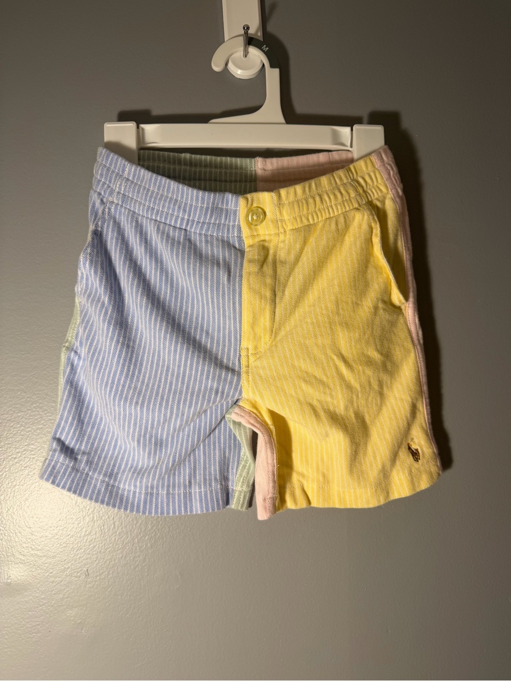 Polo Ralph Lauren Boys 6 Years Pastel Color Block Vintage Length Classy Shorts